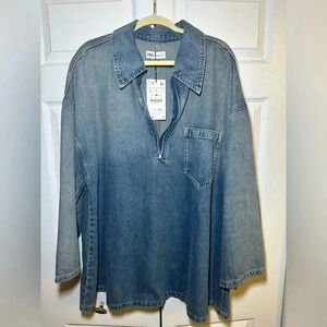 Zara Denim TRF Dress - Size L